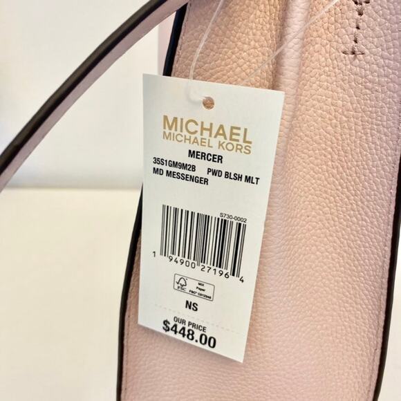 Michael Kors purse mercer Hope messenger crossbody bag pink - Picture 6 of 12